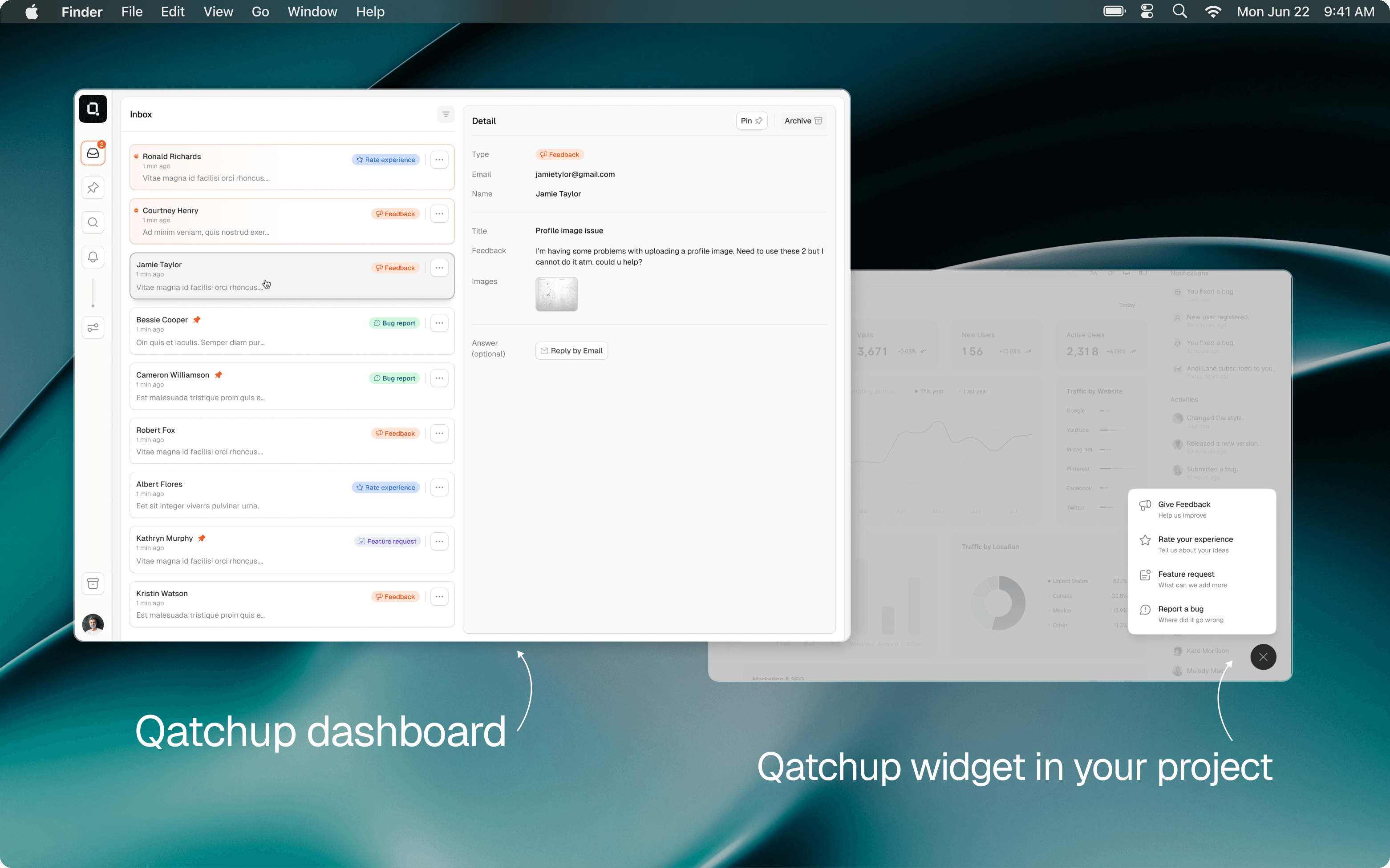 Feedback Game with Qatchup